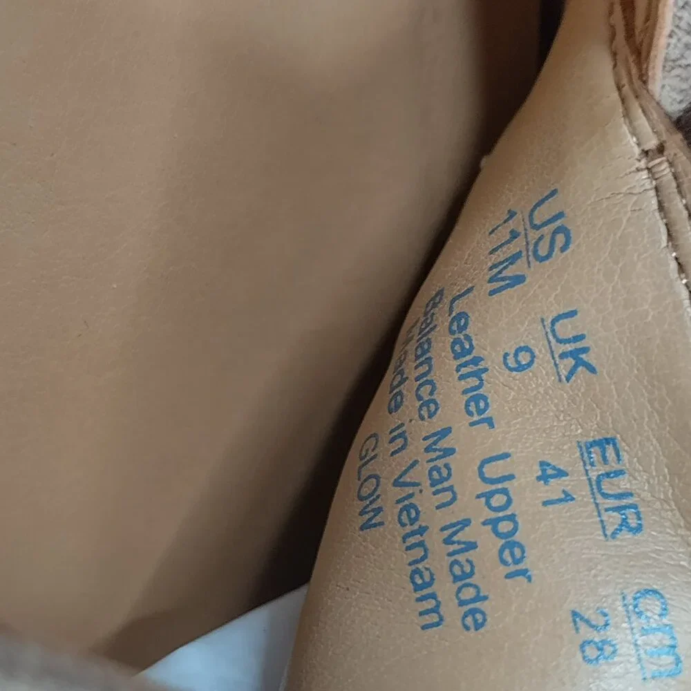 Franco Sarto Glow Beige Tan Suede Flats Women US 11M